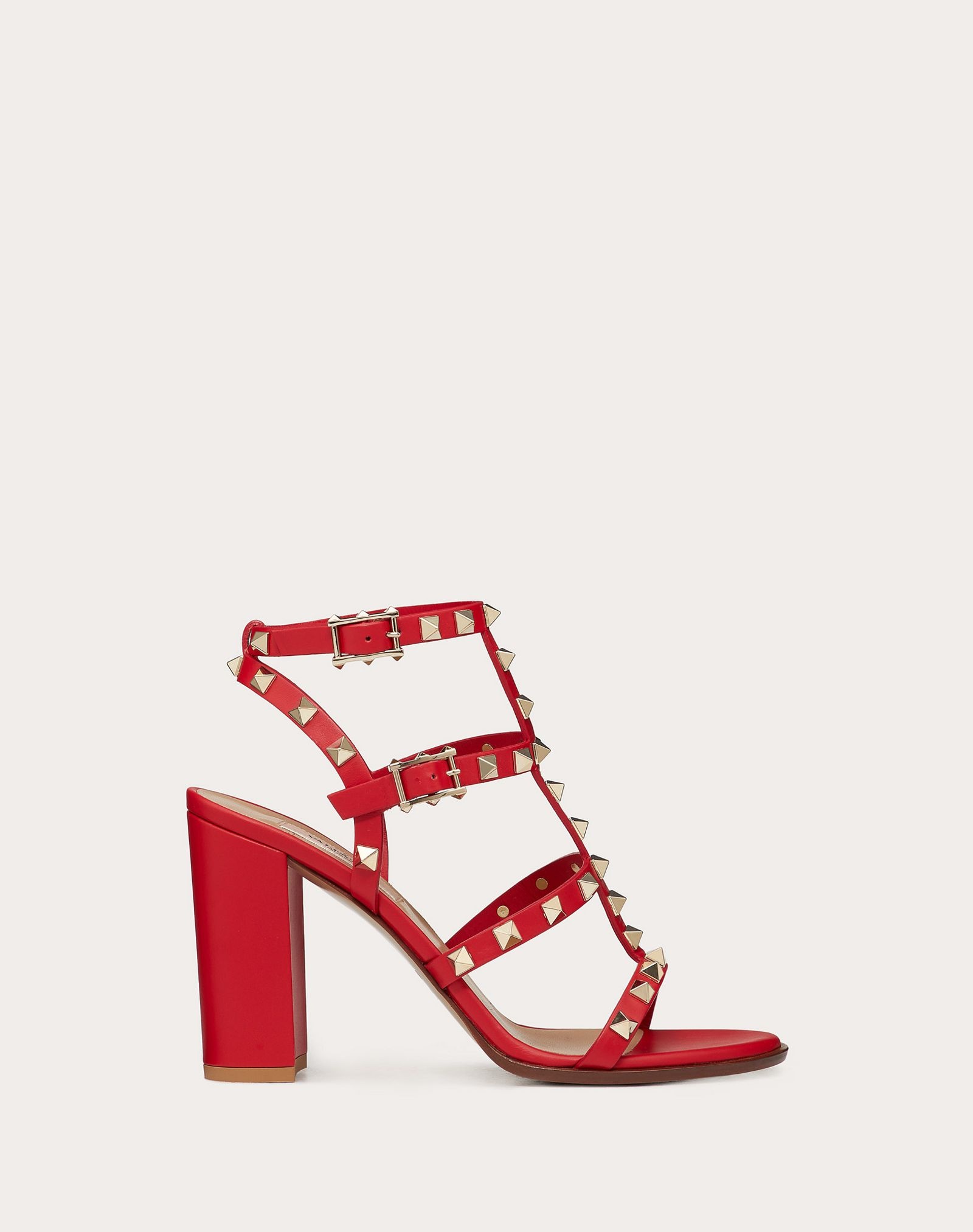 Rockstud Ankle Strap Sandal 90 mm - 1