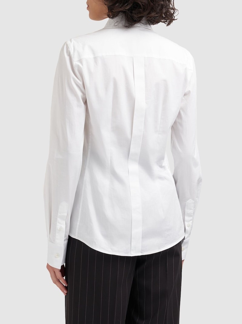 Cotton poplin classic fit shirt - 4