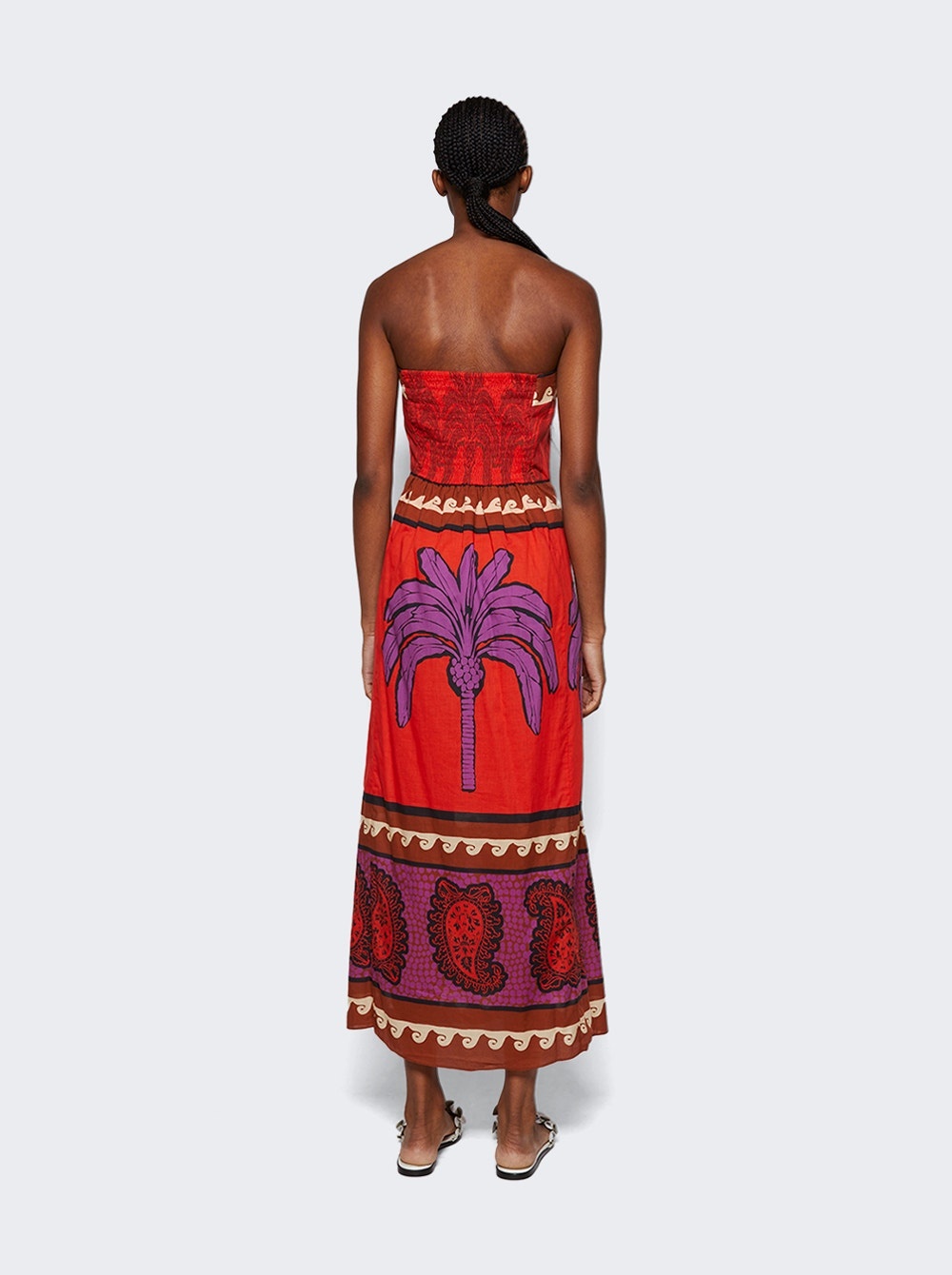 East Africa Heart Dress Red And Purple - 5