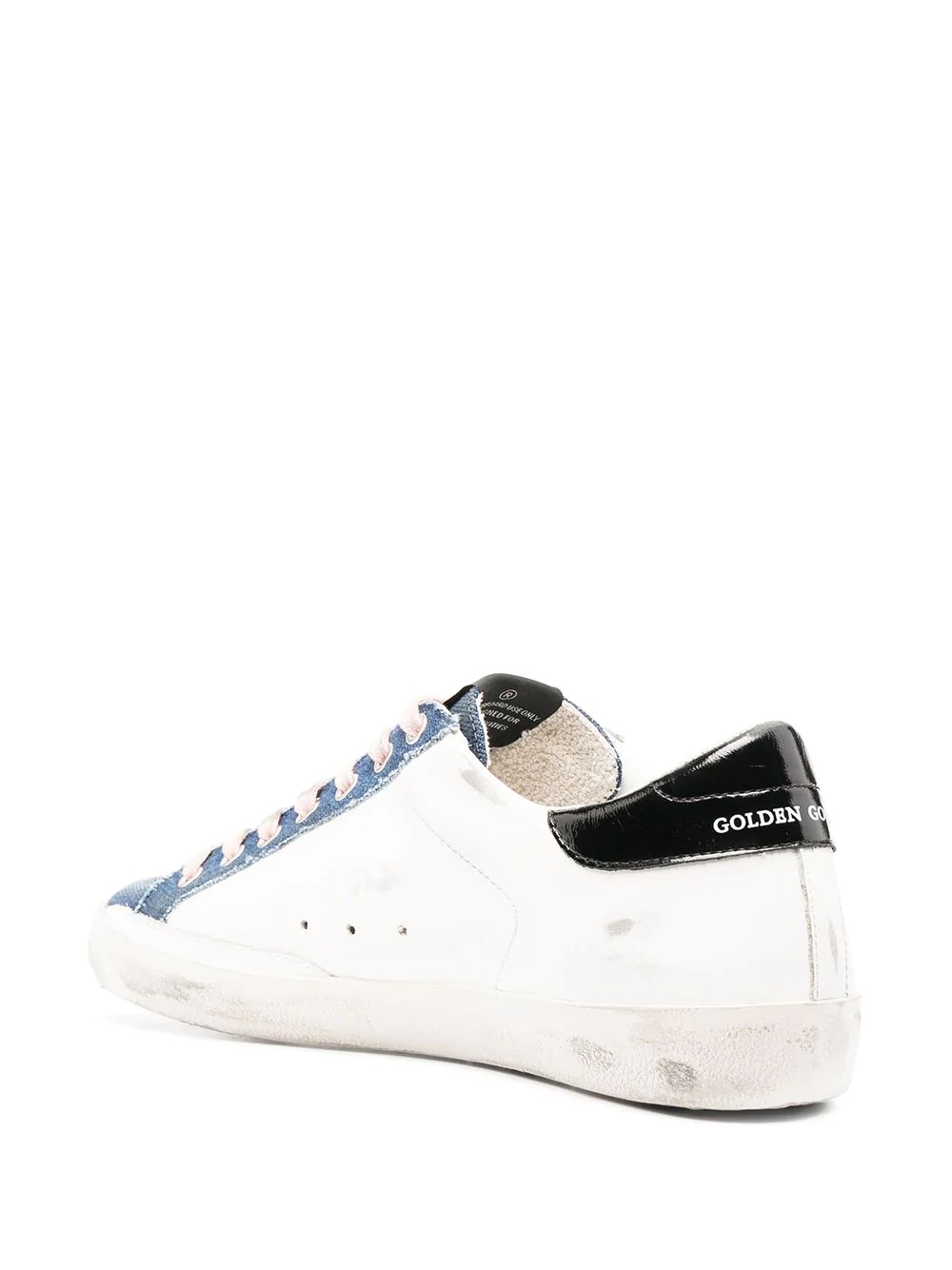 Superstar denim-panel sneakers - 3