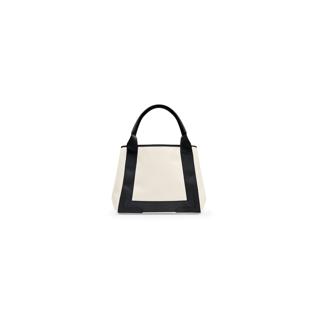 Women's Navy Small Cabas in Beige - 2