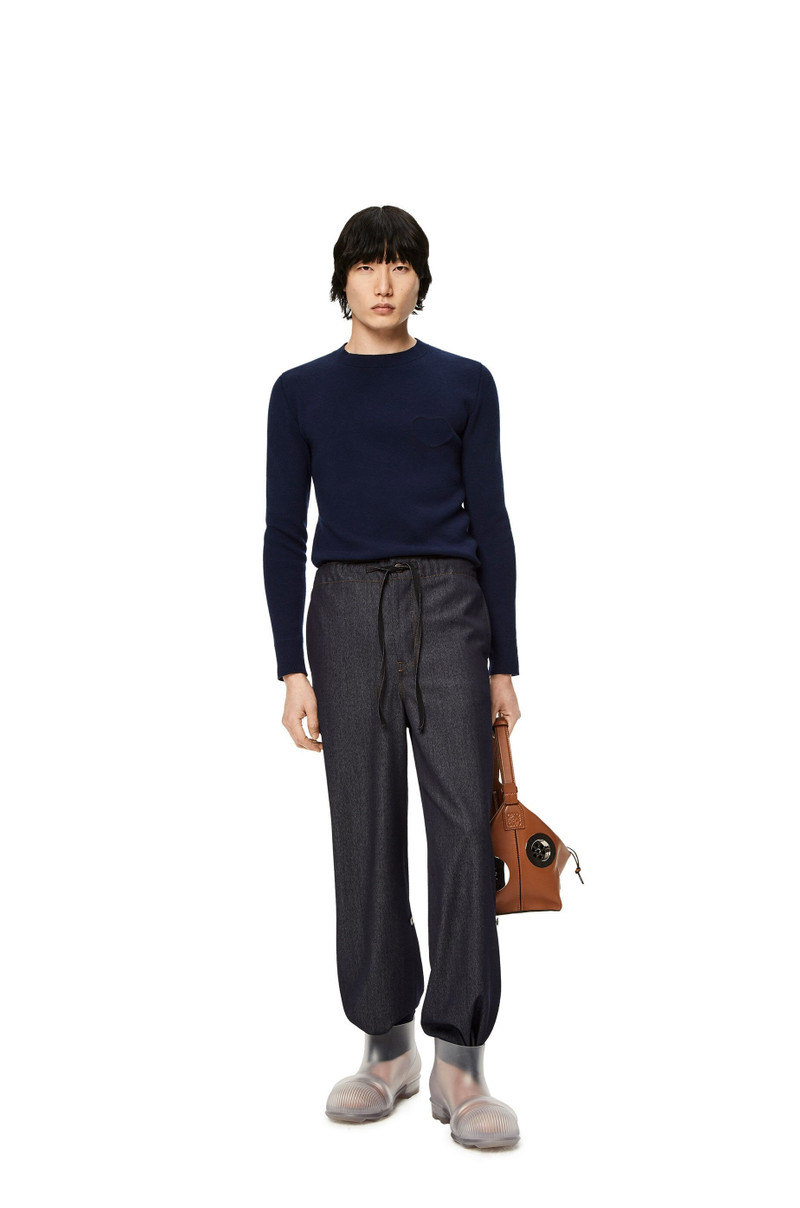 Loewe Heart hole sweater in wool outlook