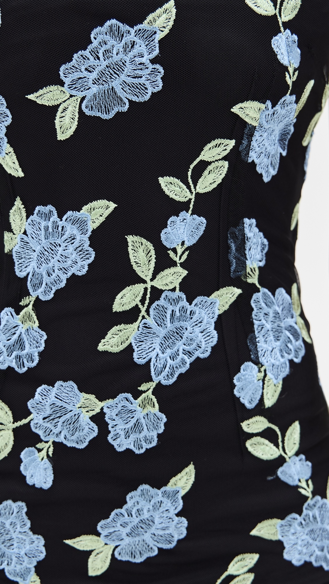Flower Mesh Tube Dress - 5