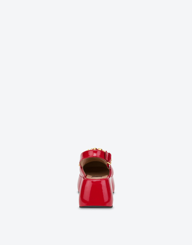 Moschino MAXI LETTERING WEDGE MULES outlook