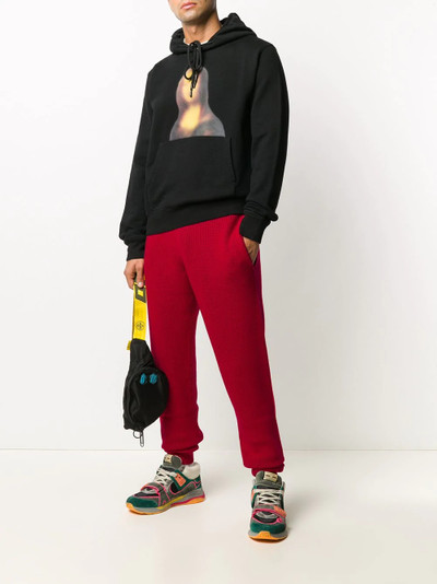 Off-White slouchy knitted track pants outlook