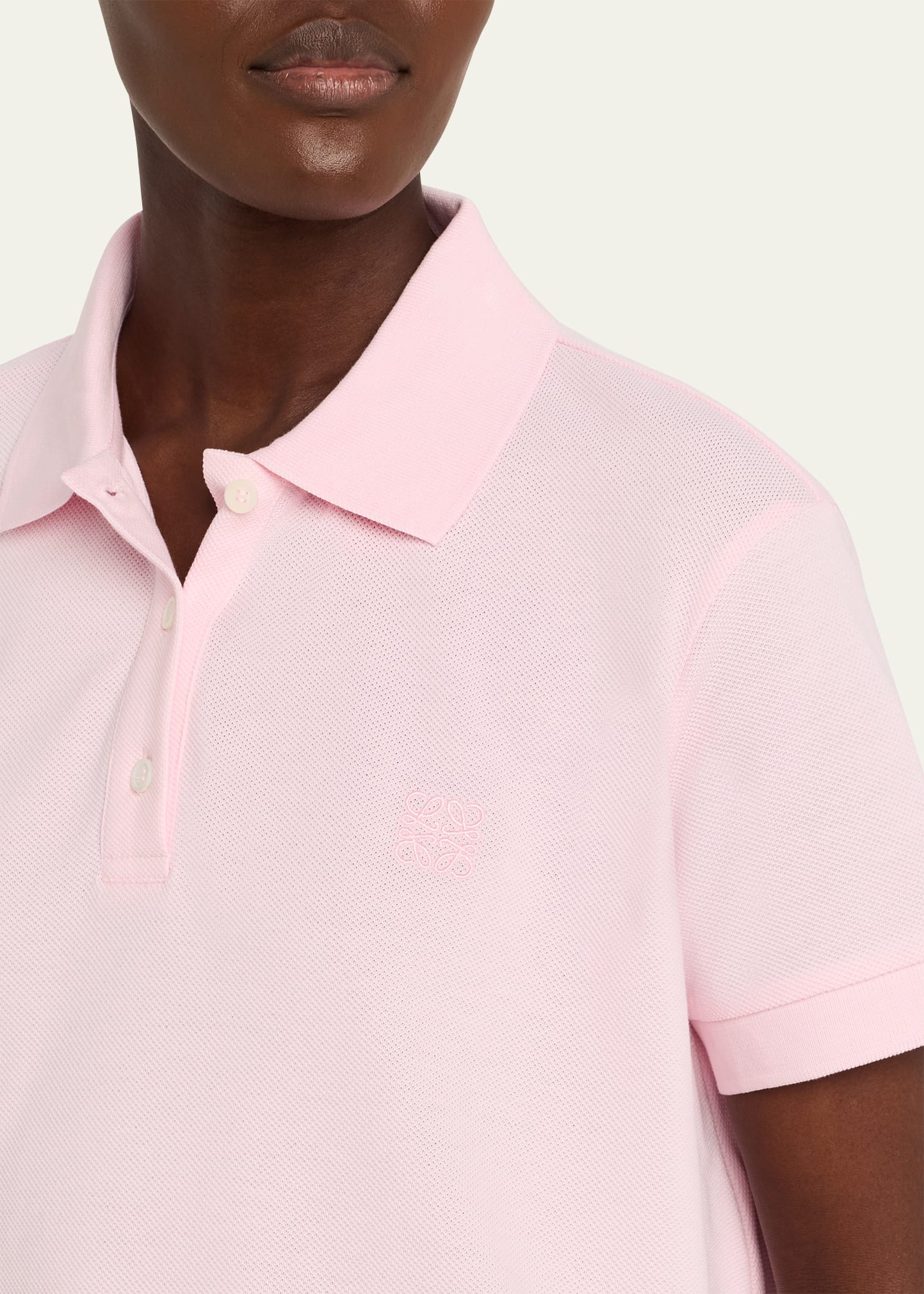 Short-Sleeve Trapeze Polo Top - 5