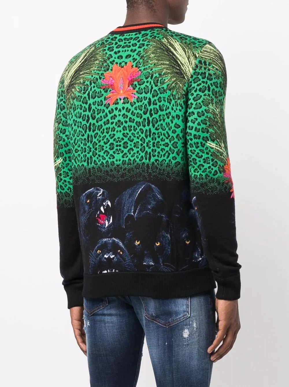 Paradise panther jacquard jumper - 4