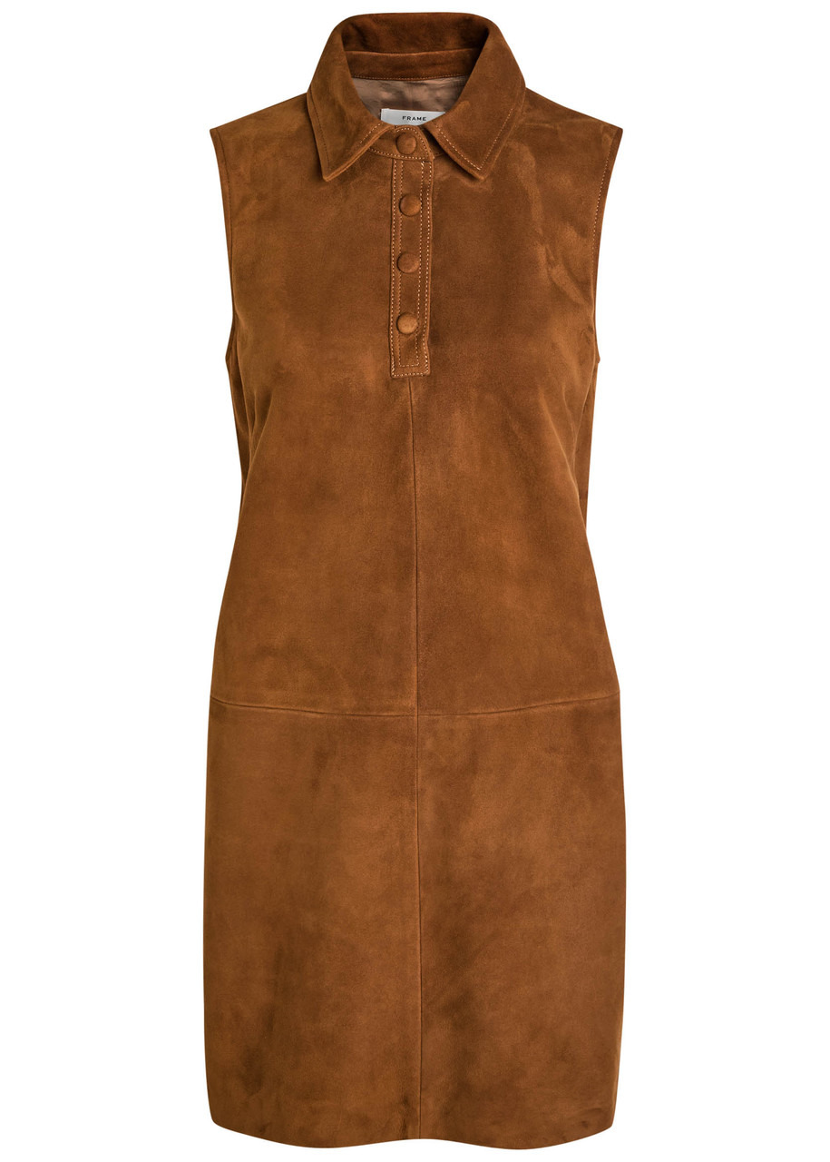 Frame The Suede City Shift Mini Dress - 1