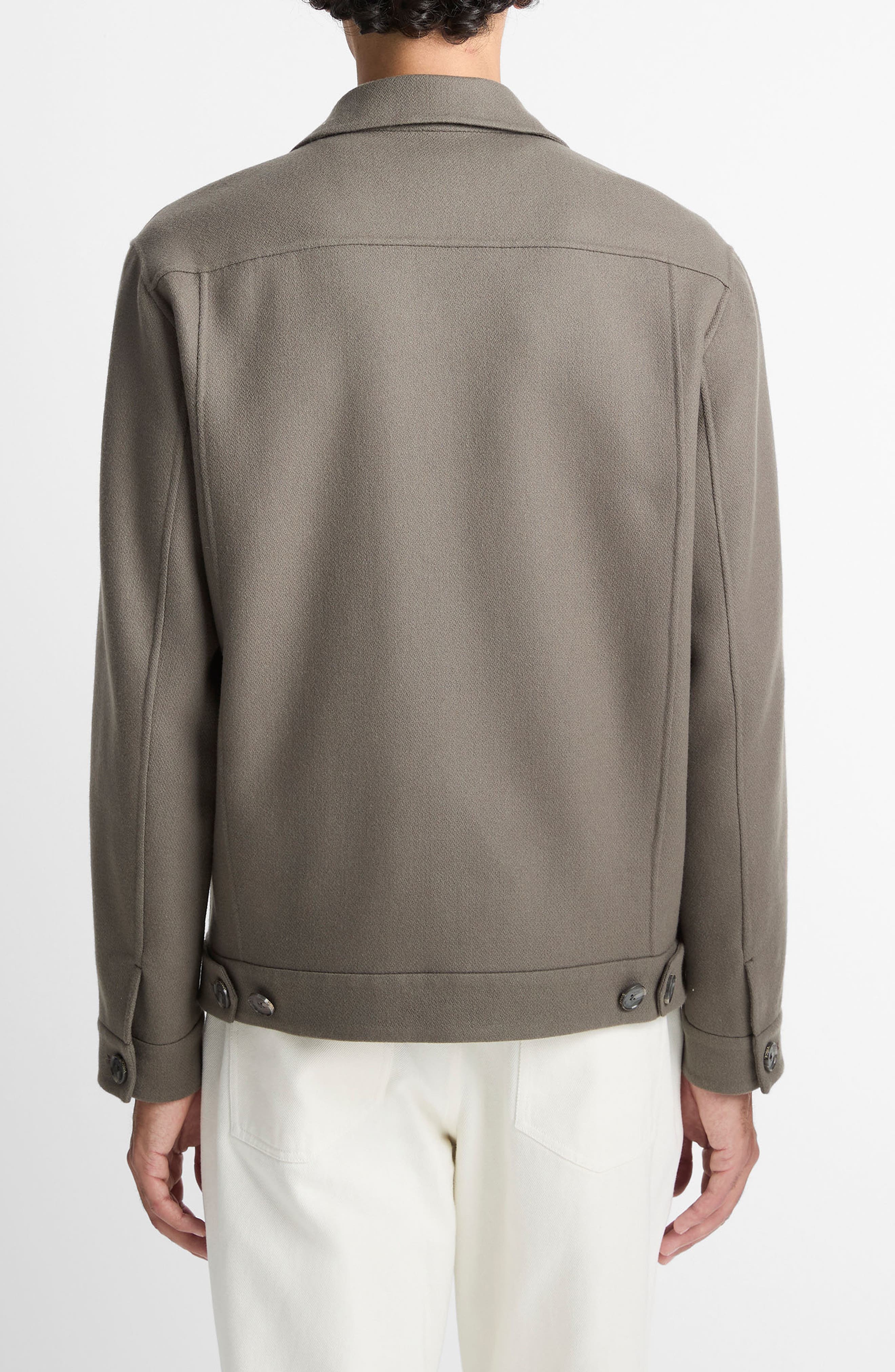 Vince Splittable Wool Blend Shop Jacket in Smoke at Nordstrom - 2