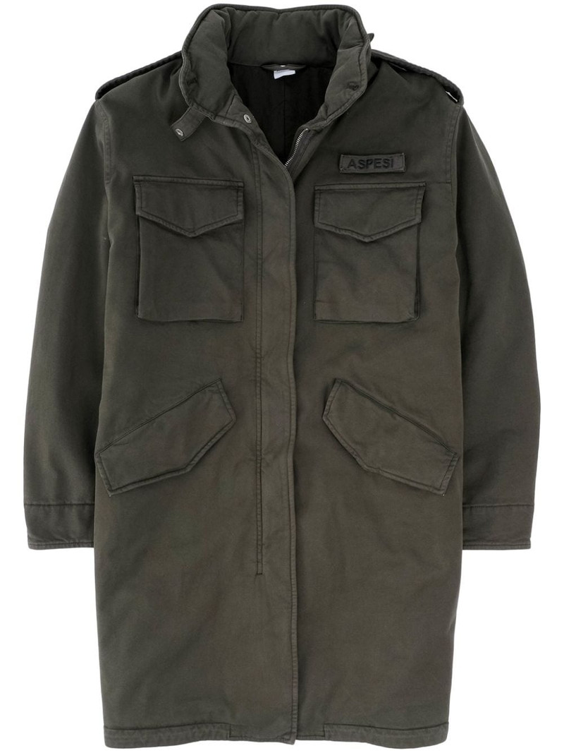 hooded gabardine coat 1