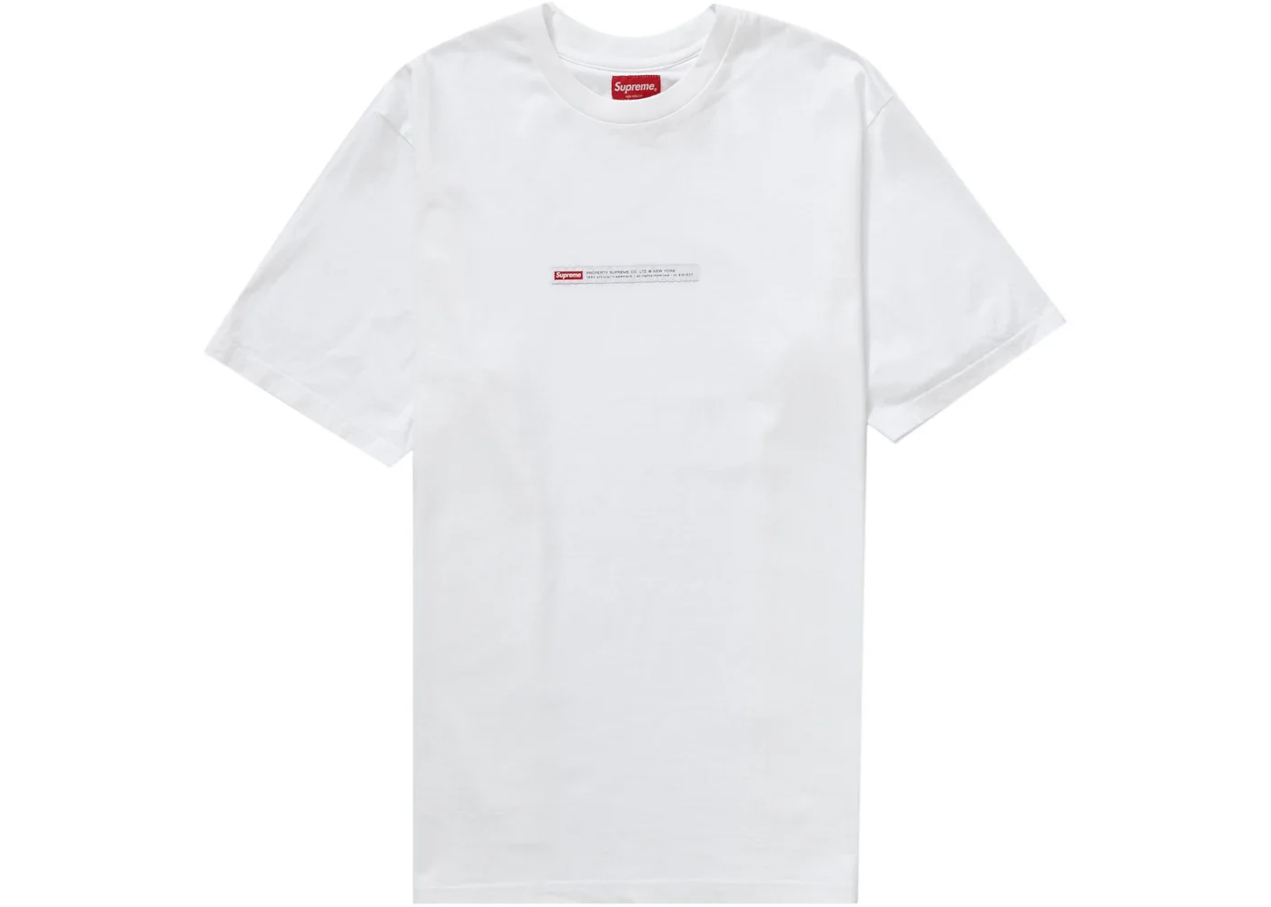 최고 재산 라벨 Short-Sleeve Top '화이트 이름 * - 1