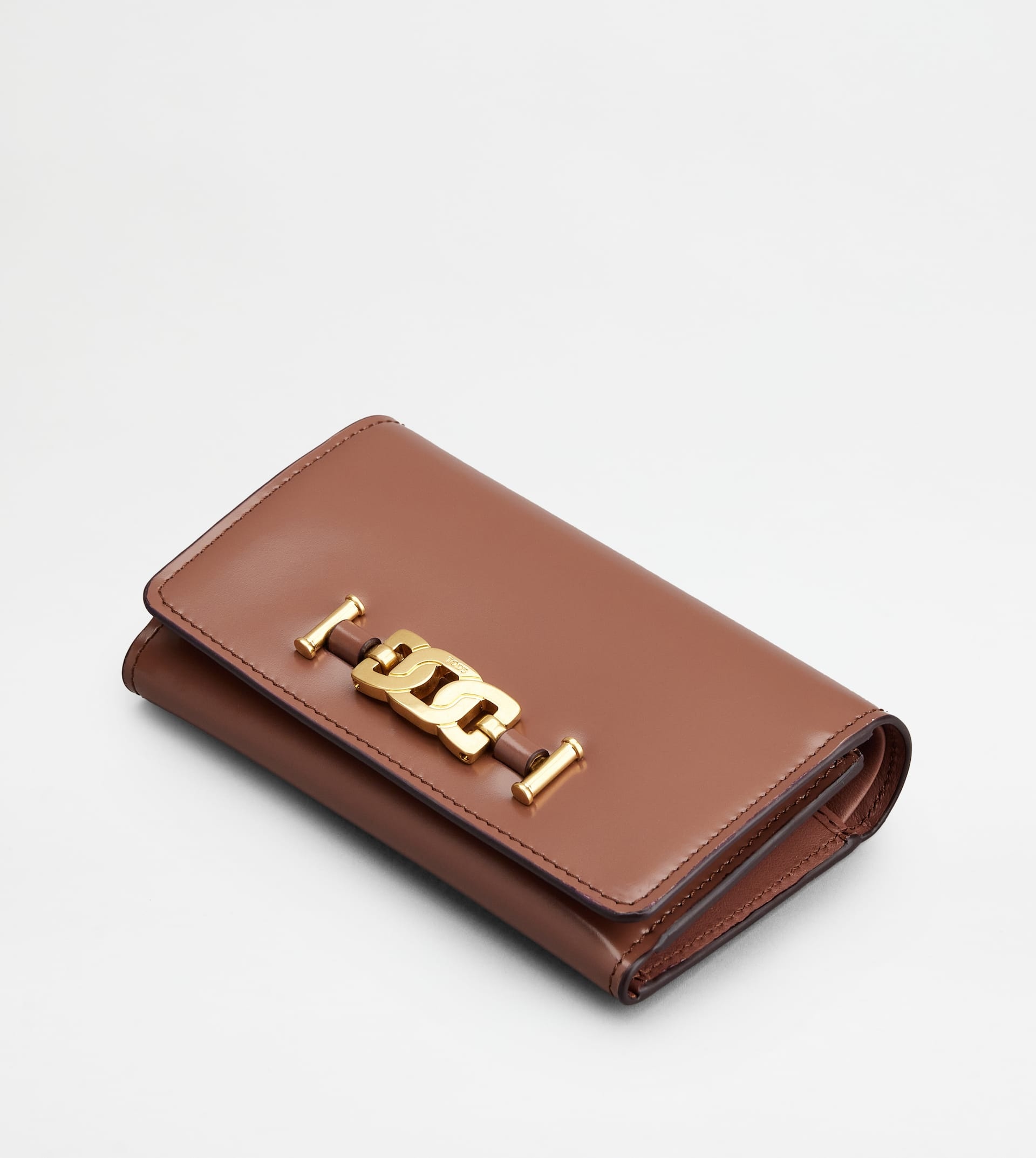 KATE WALLET IN LEATHER - BROWN - 4