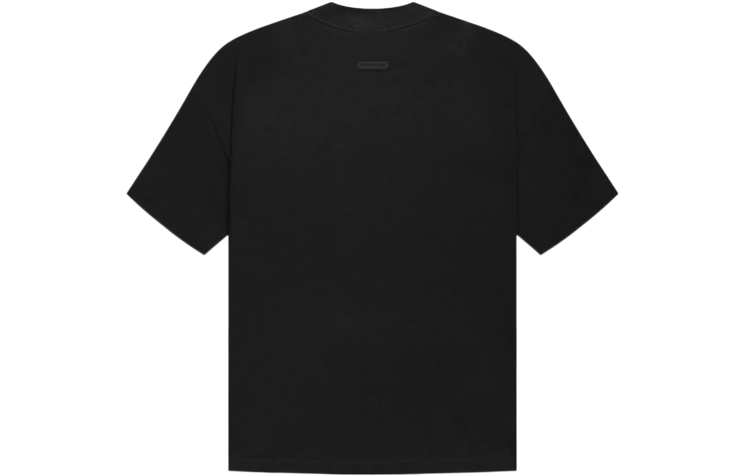 Fear of God Eternal Logo Flocked Crewneck T-Shirt 'Black' FGE50-001AJER-001 - 3