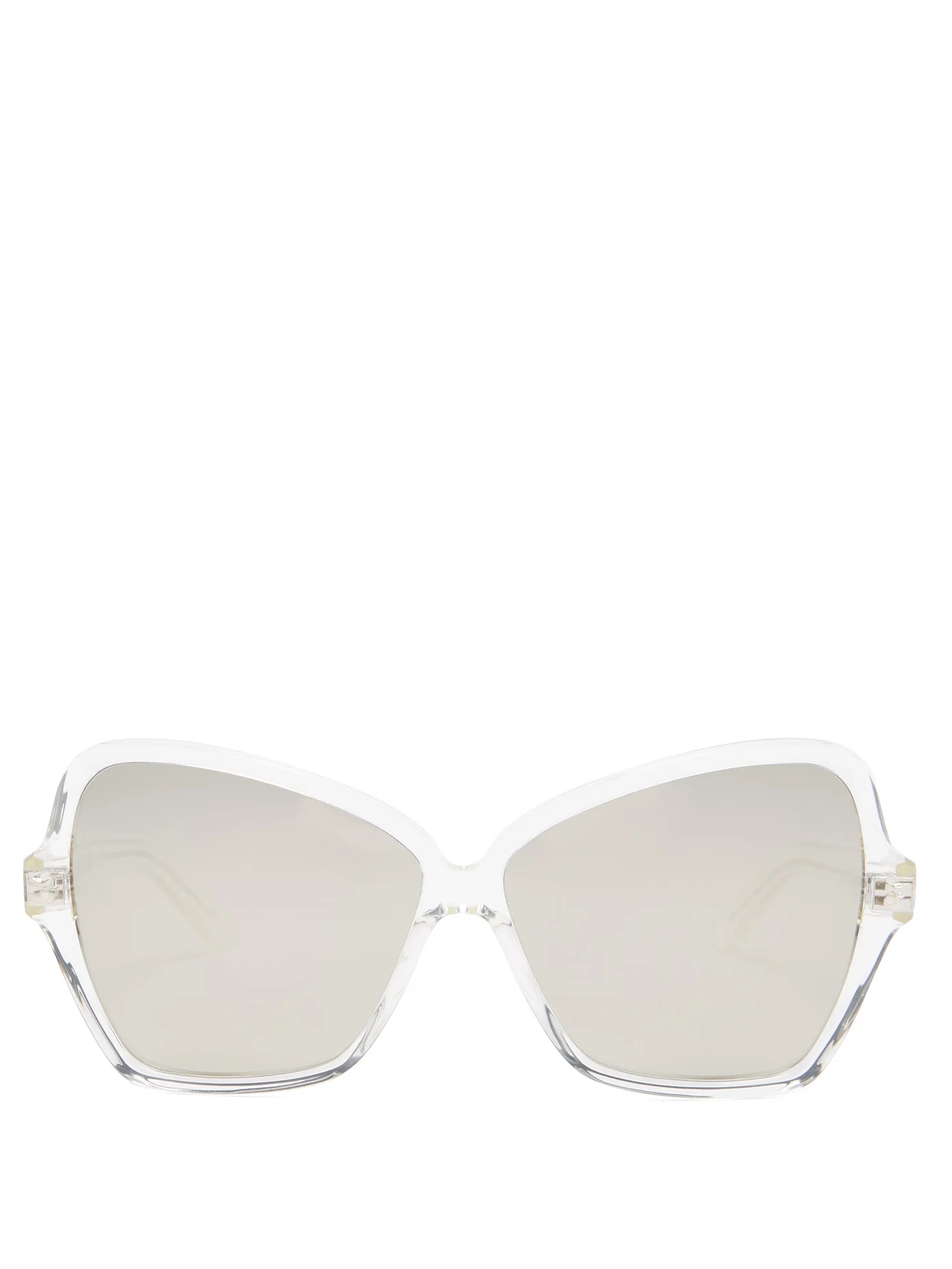 Oversized butterfly acetate sunglasses - 1