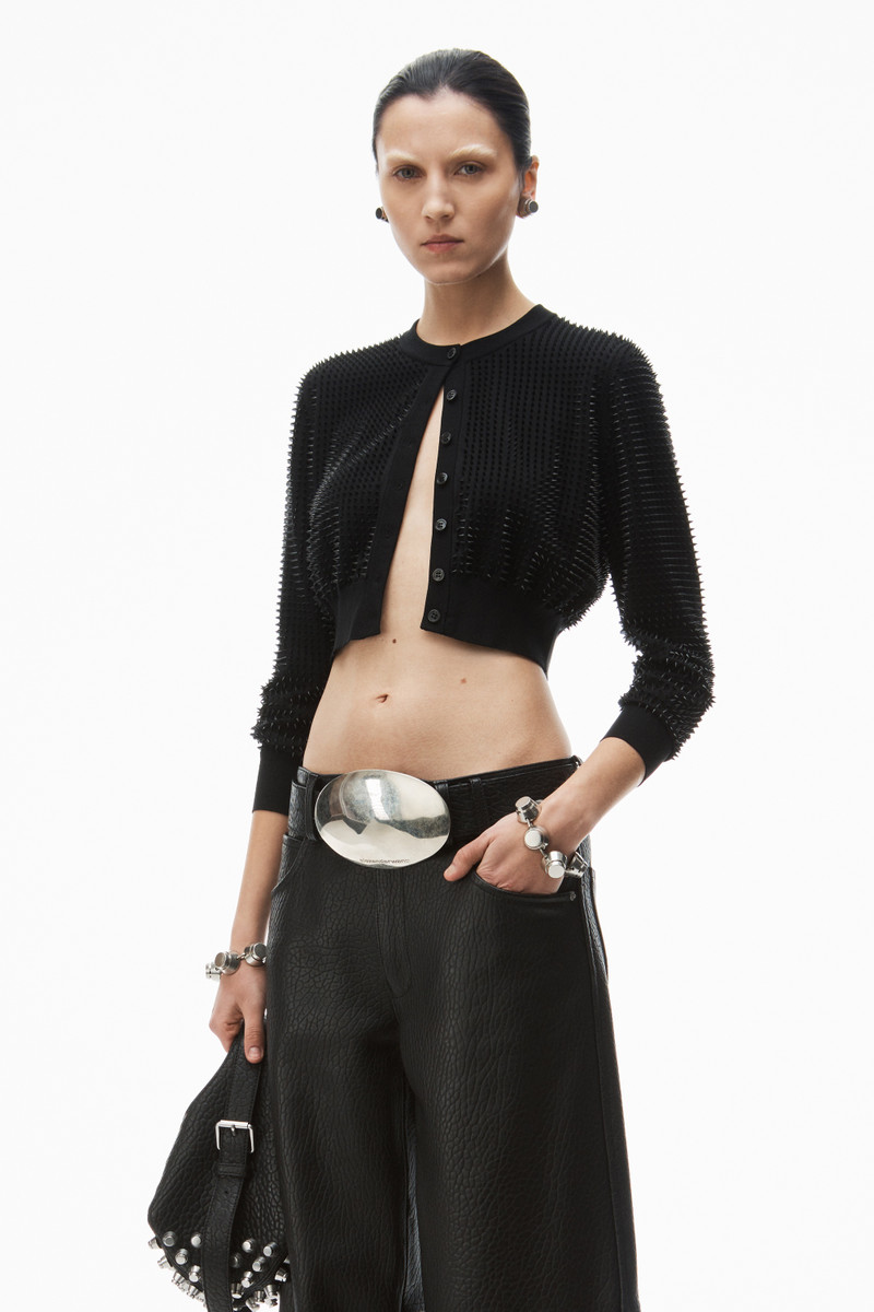 custom 3d-molded spike cardigan 2