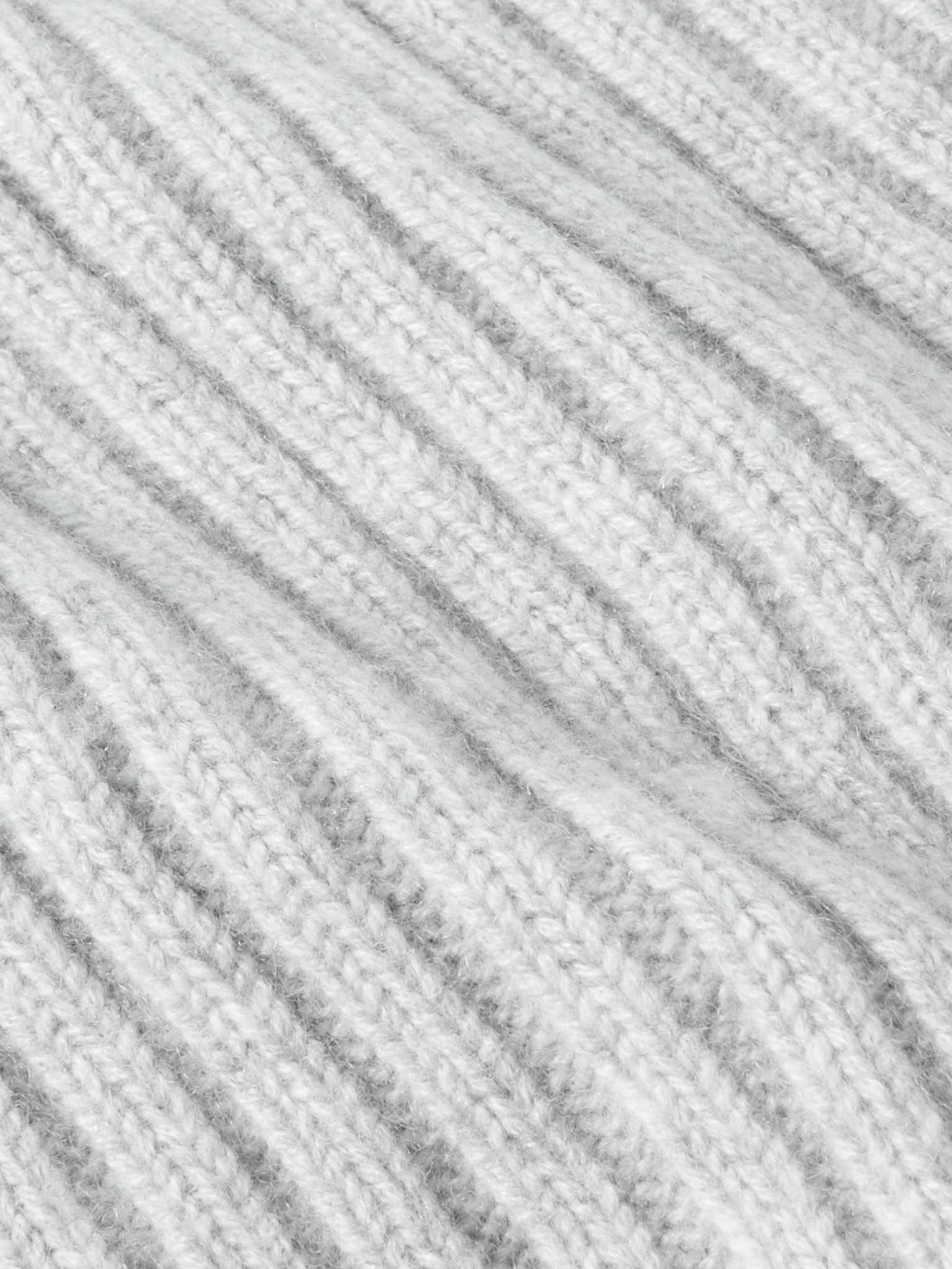 Ribbed Cashmere Beanie - 3