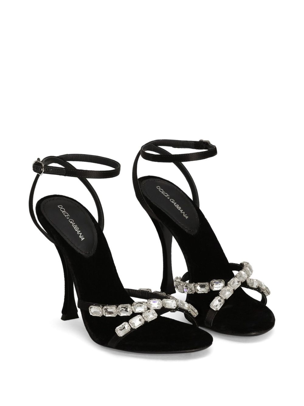 105mm crystal-embellished sandals - 2