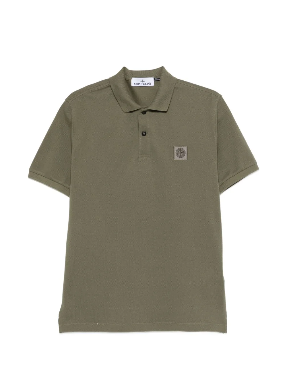 button logo-patch polo shirt - 1