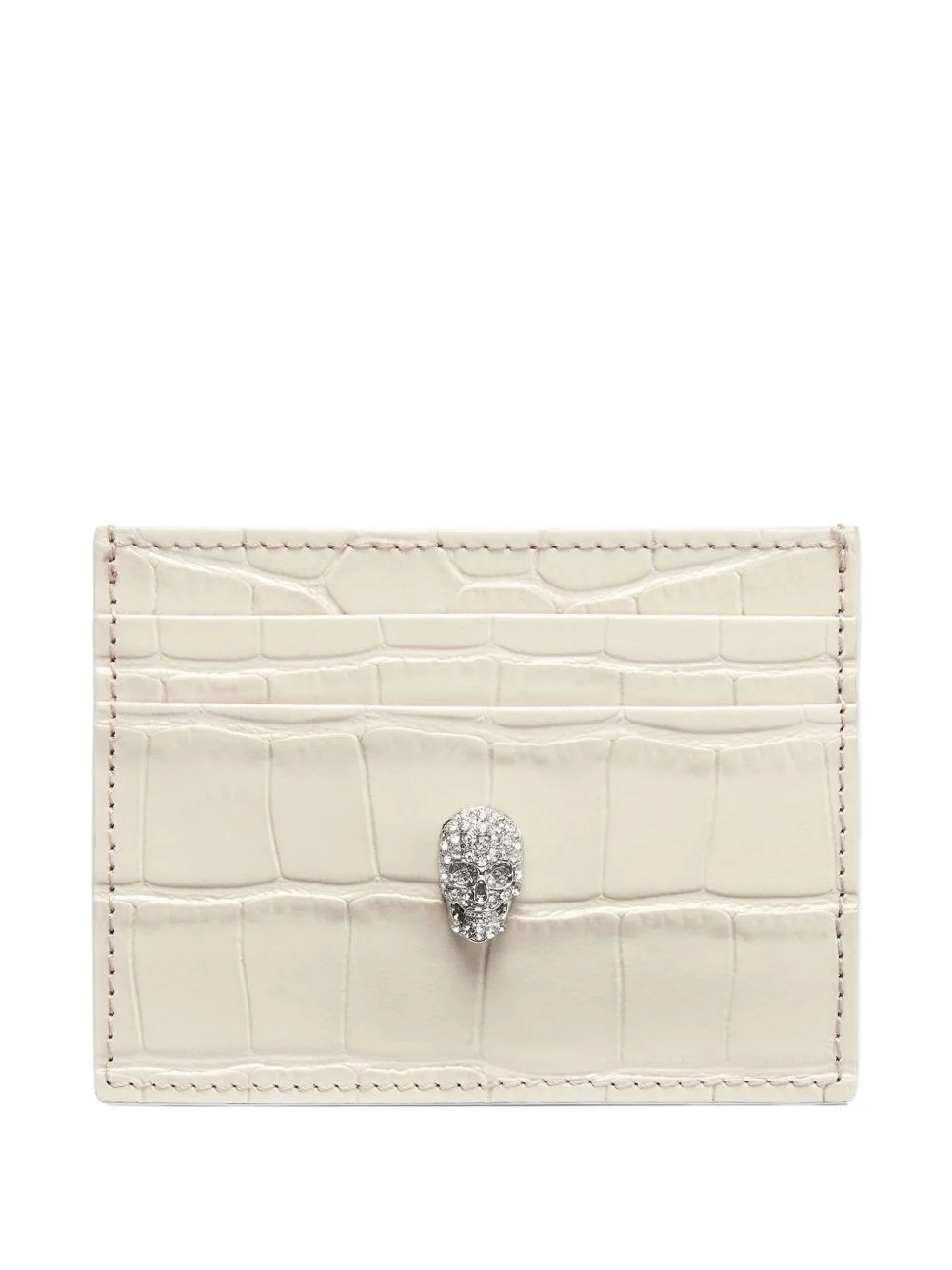 crocodile-print cardholder - 1