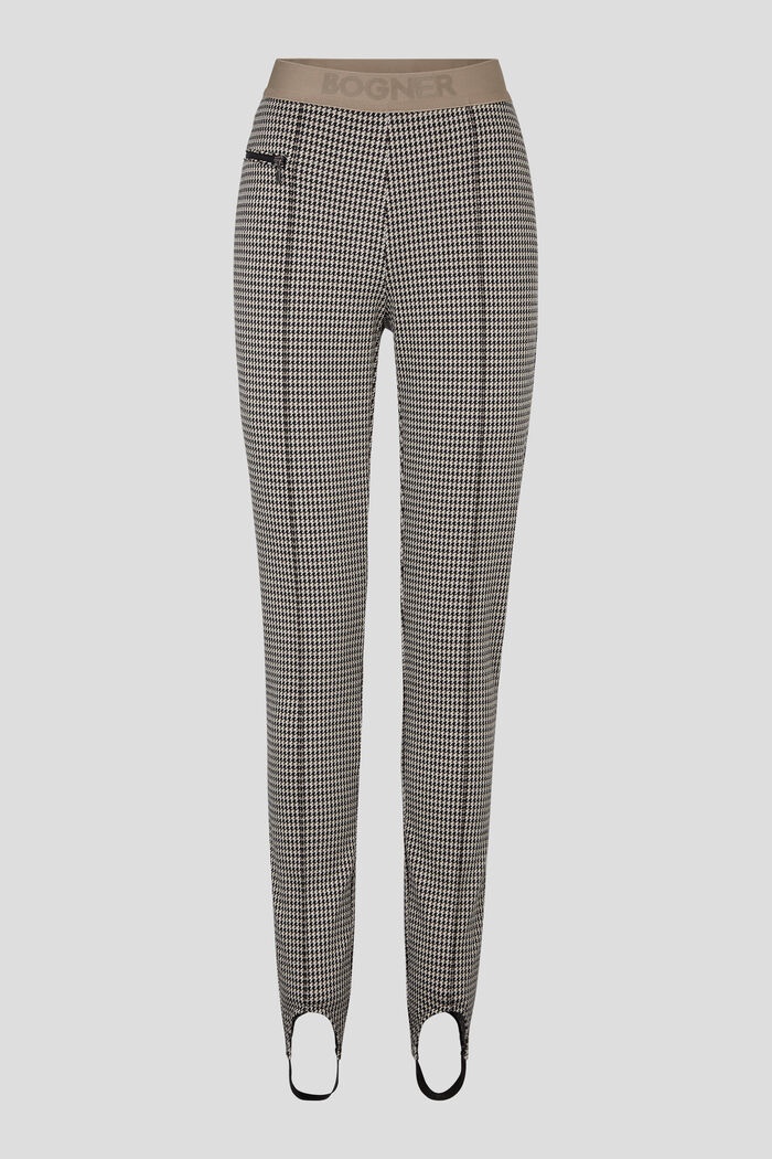 Hannia Stirrup pants in Black/Beige/Off-white - 1