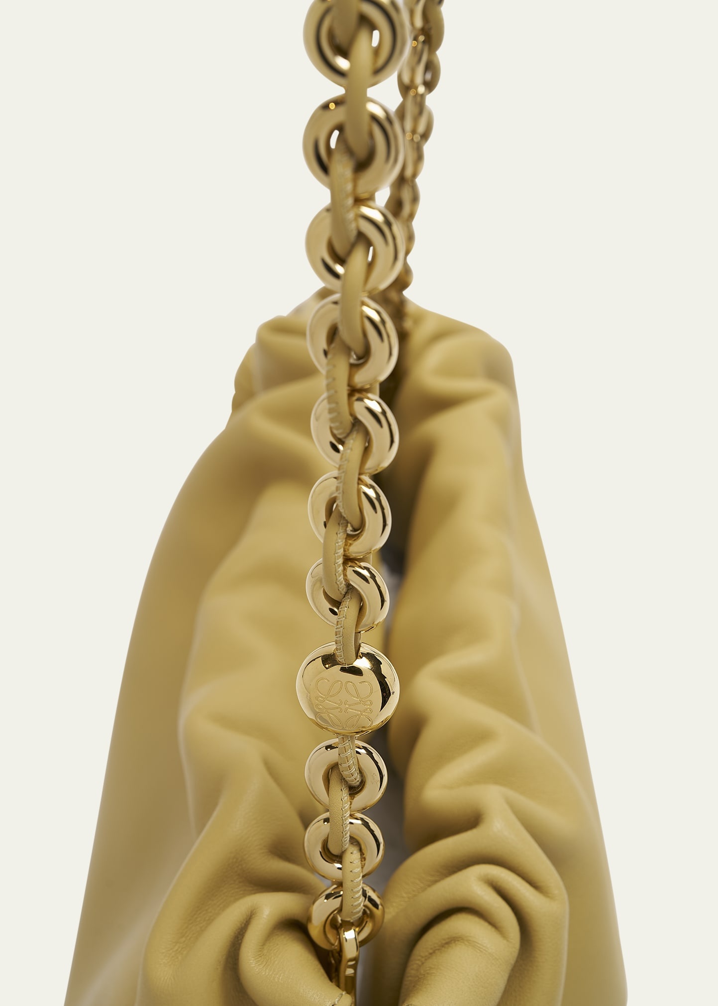 Flamenco Small Crossbody Bag in Napa Leather with Detachable Chain - 5