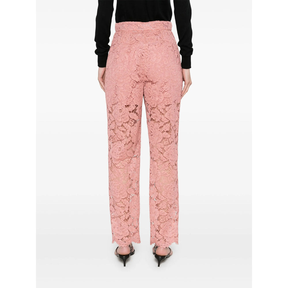 Dolce & Gabbana Pink Trousers - Straight Trousers Women - 4