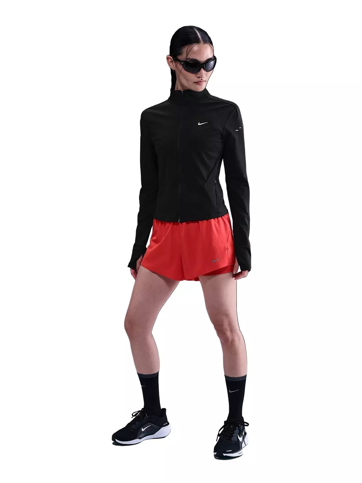 Women's Swift Dri-FIT Full-Zip Mid-Layer Running Jacket -Black - 4