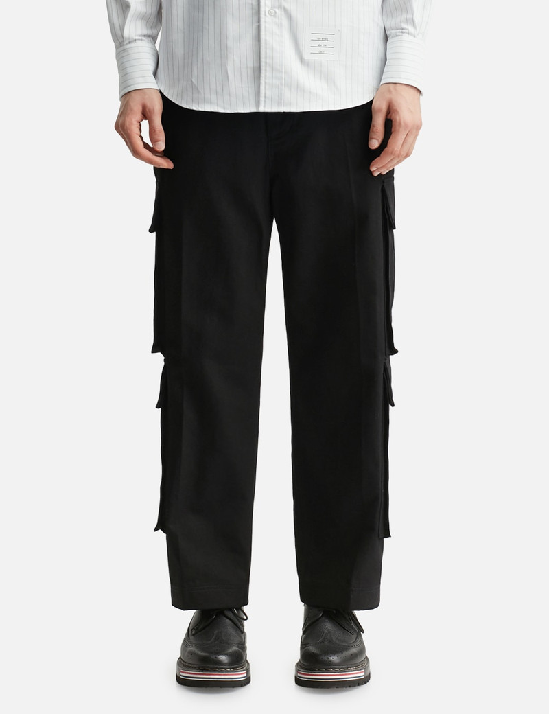 WASHED COTTON UTILITY CHINO CARGO TROUSER 3