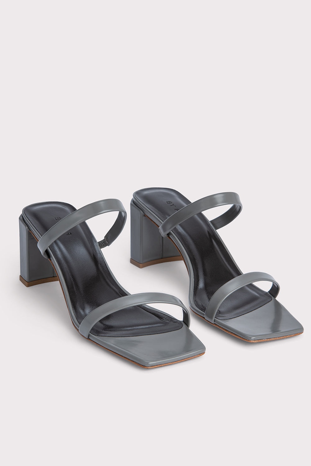 Tanya Cement Semi Patent Leather - 2