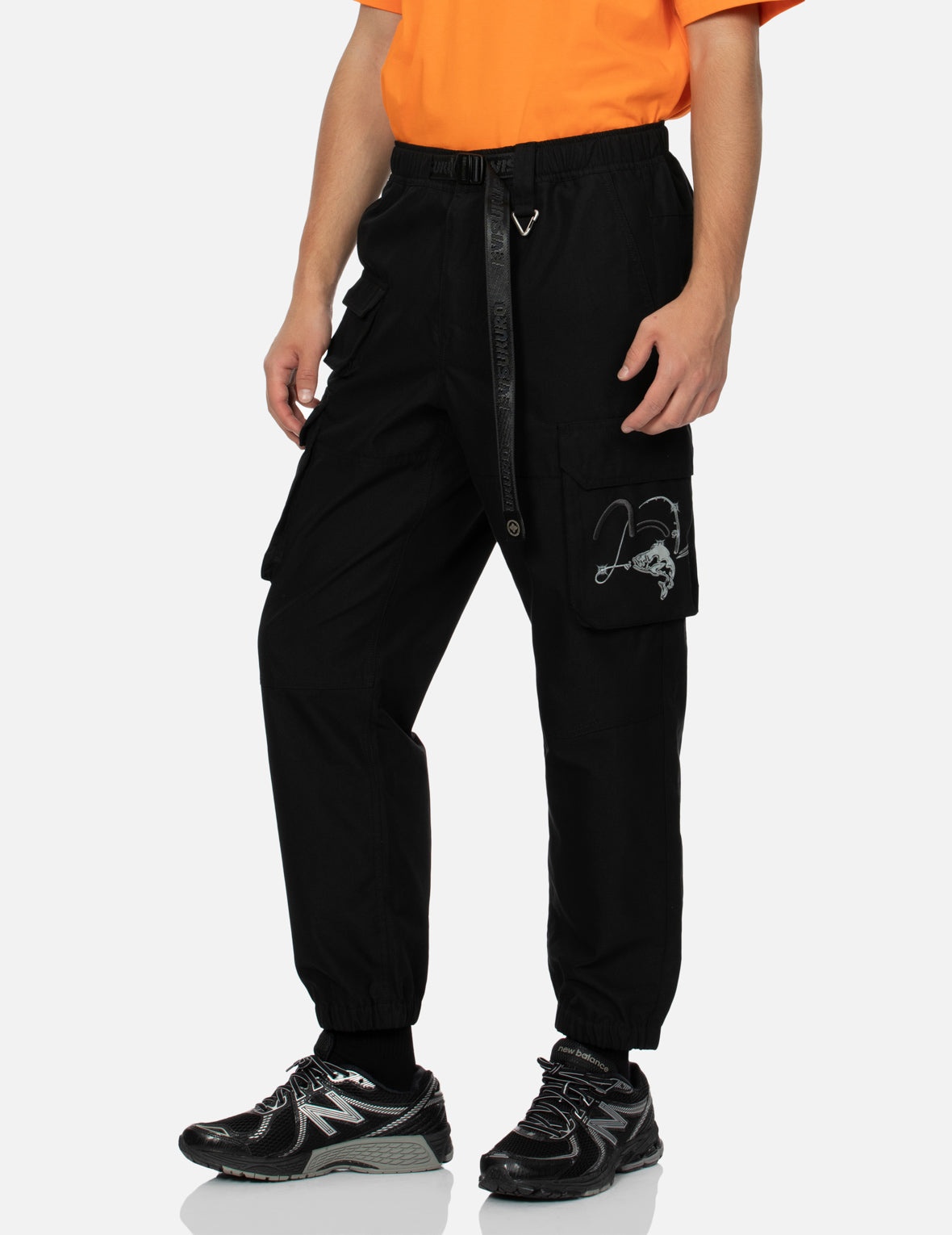 Multi Pockets Fishing Logo Print Regular Fit Joggers - 7