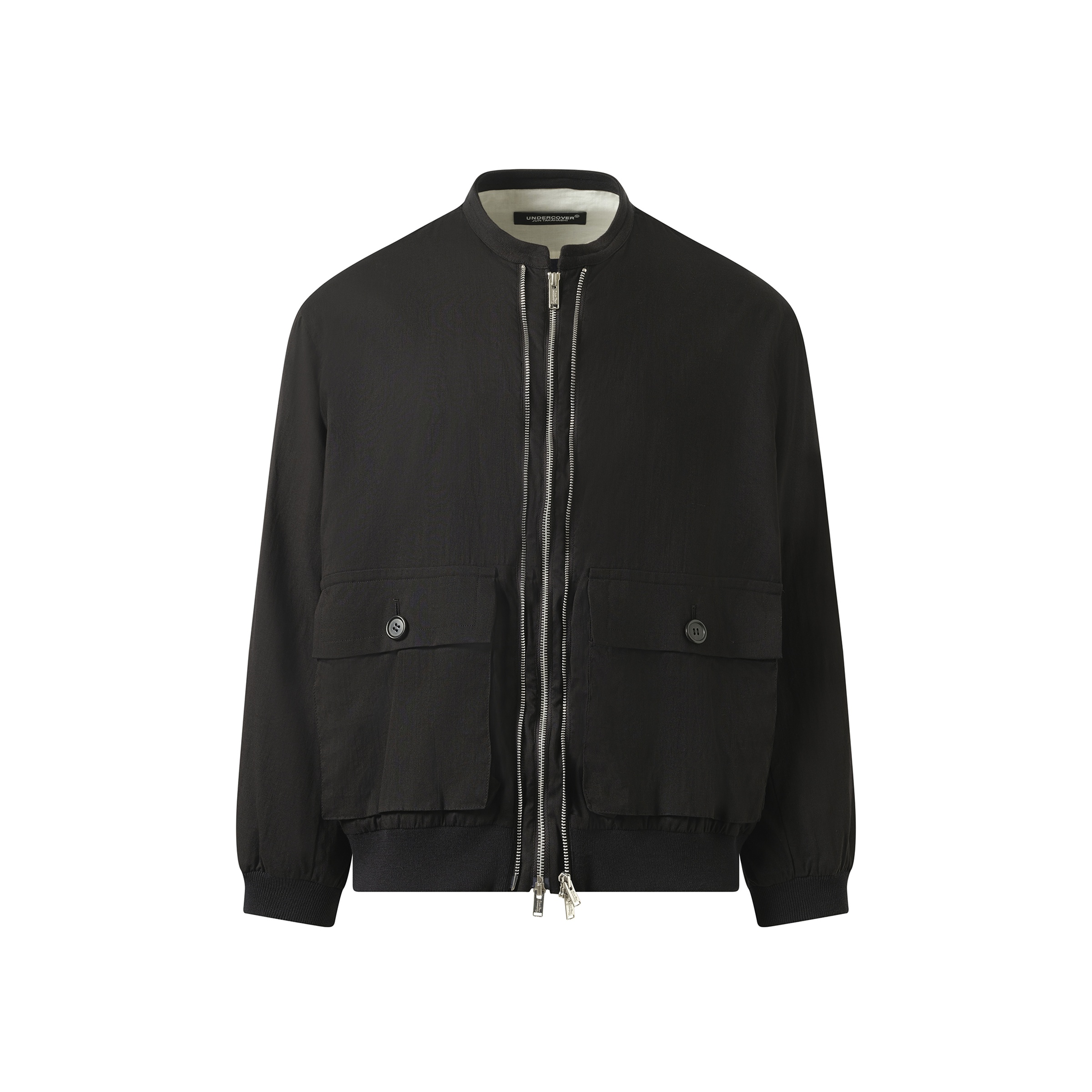 Double Zip Blouson in Black - 2