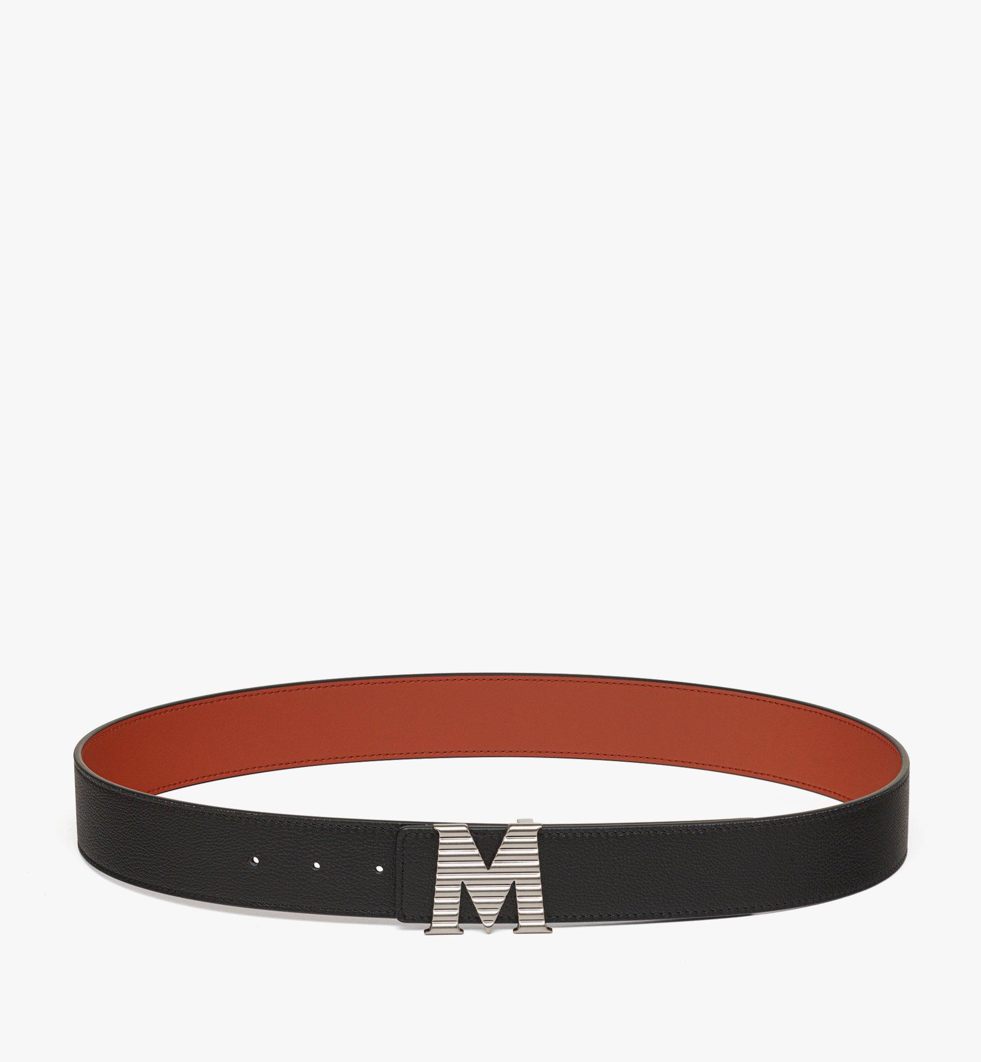 Claus Fluted M Reversible Belt 1.5” in Embossed Leather - 1