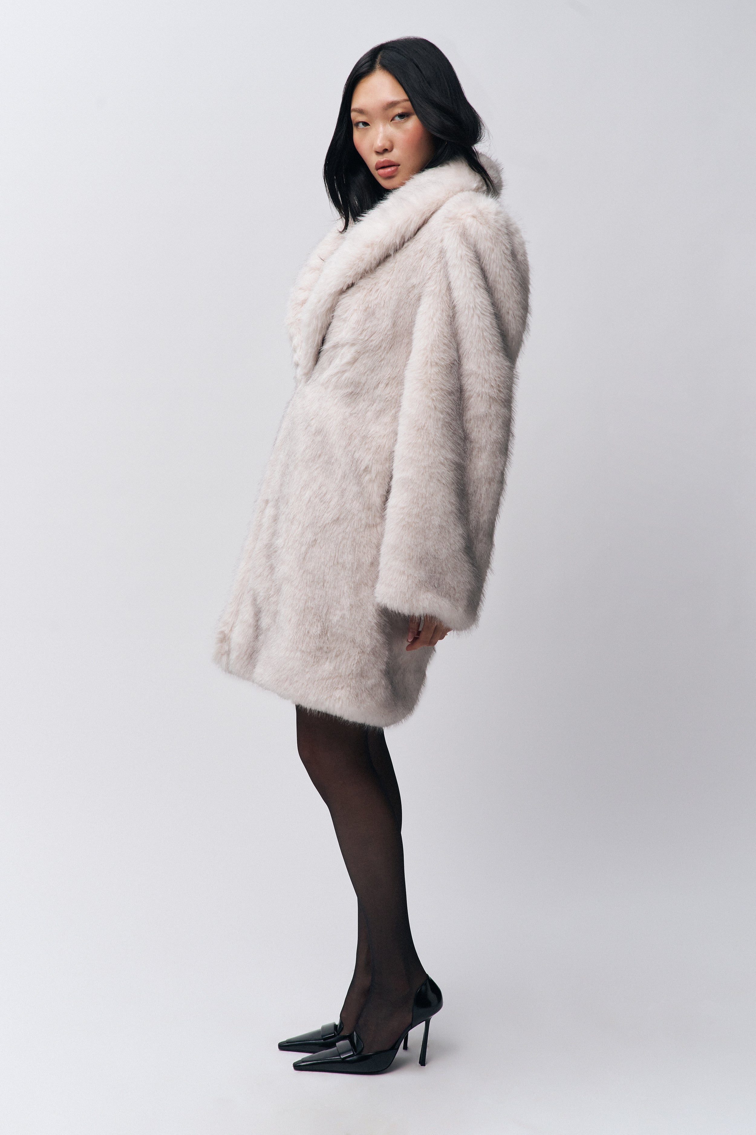 ROXIE FAUX FUR COAT - 5