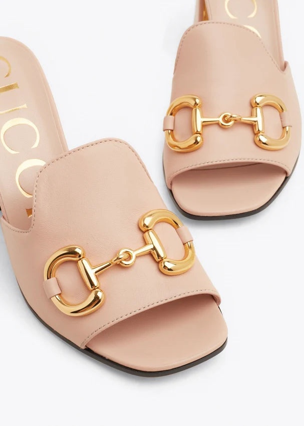 Gucci Horsebit Heel Mules - 2