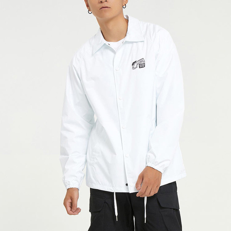 Vans AP Tell A FRD Coach Jacket 'White Black' VN0A54P4WHT 3