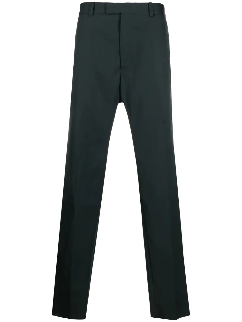 contrast-stitching straight-leg trousers - 1