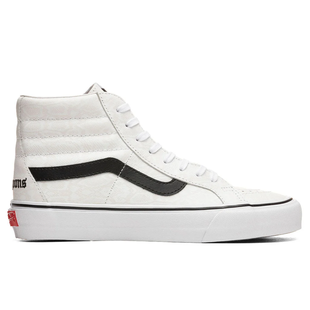 VANS VAULT X NOON GOONS SK8-HI REISSUE VLT LX - WHITE/SNAKE - 1