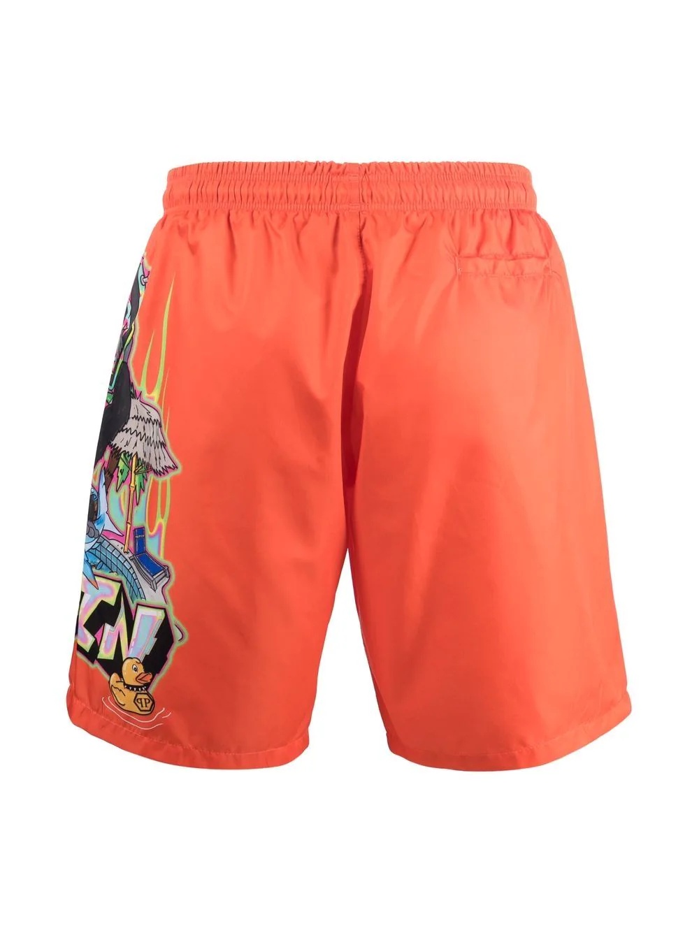 graphic-print drawstring shorts - 2