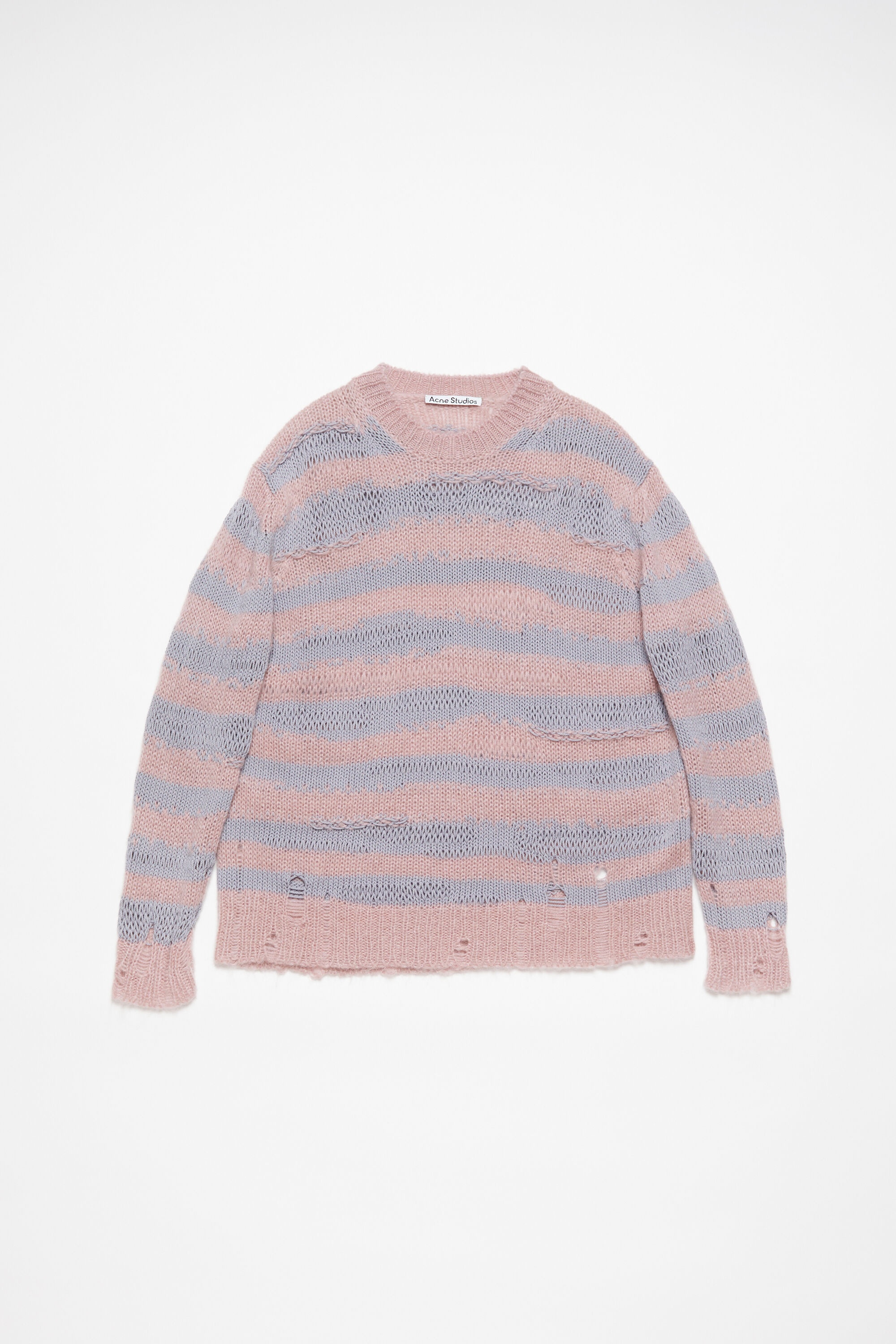 Distressed stripe jumper - Dusty pink / lilac - 6