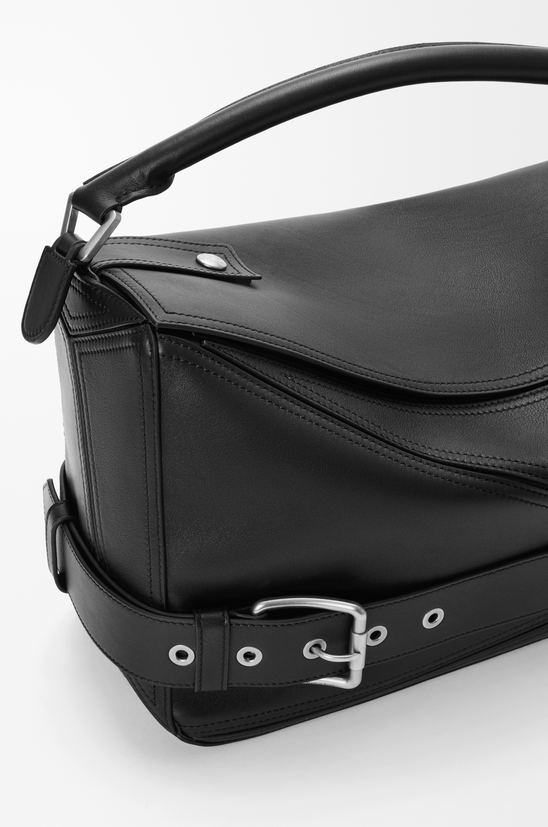 Large Puzzle Biker bag in shiny calfskin - 10