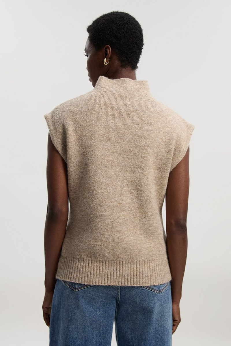 Wool Blend Cosy Knit Sleeveless Tank Top 5
