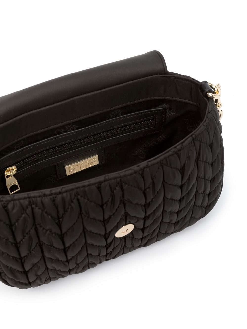 faux-leather matelassé shoulder bag - 6