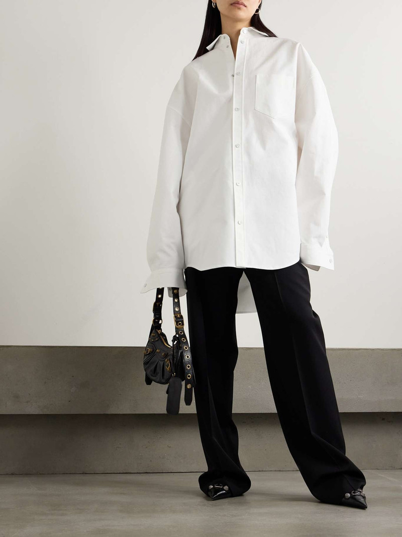 BALENCIAGA Oversized cotton-poplin shirt outlook