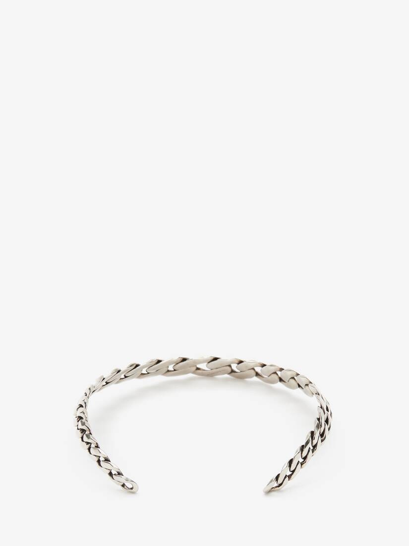 Women's Chain Choker in Antique Silver - 2