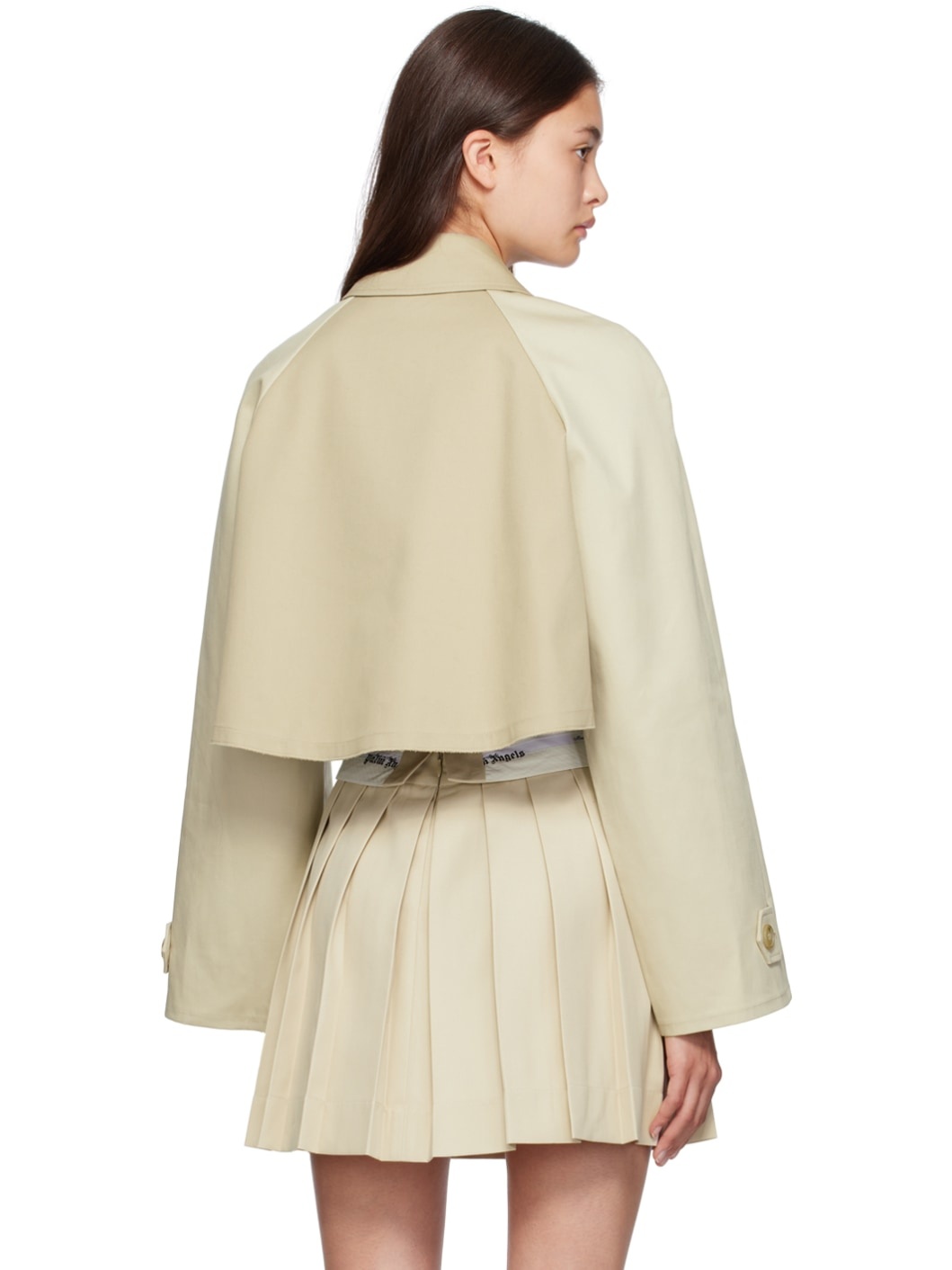 Beige Cropped Jacket - 3