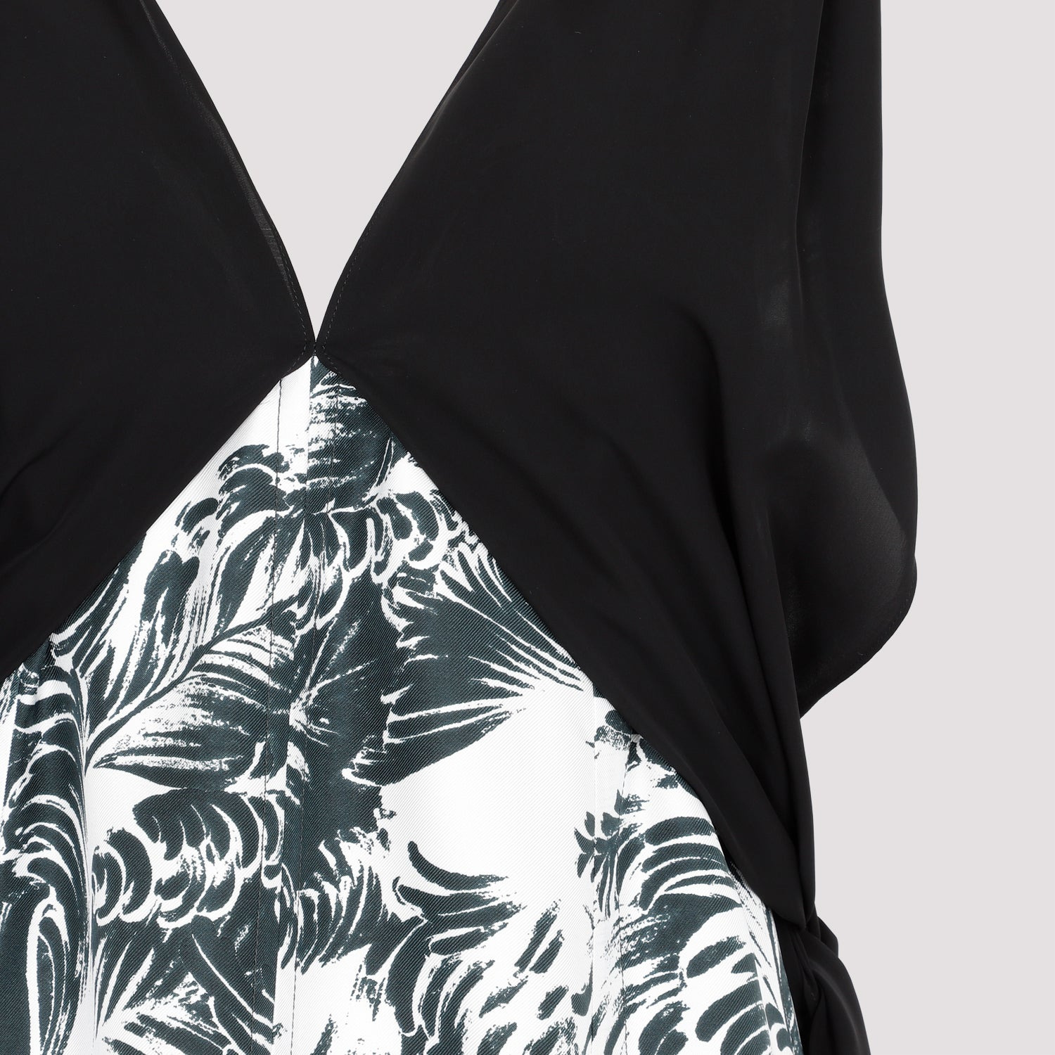 Bottega Veneta Printed Silk Long Dress Women - 3