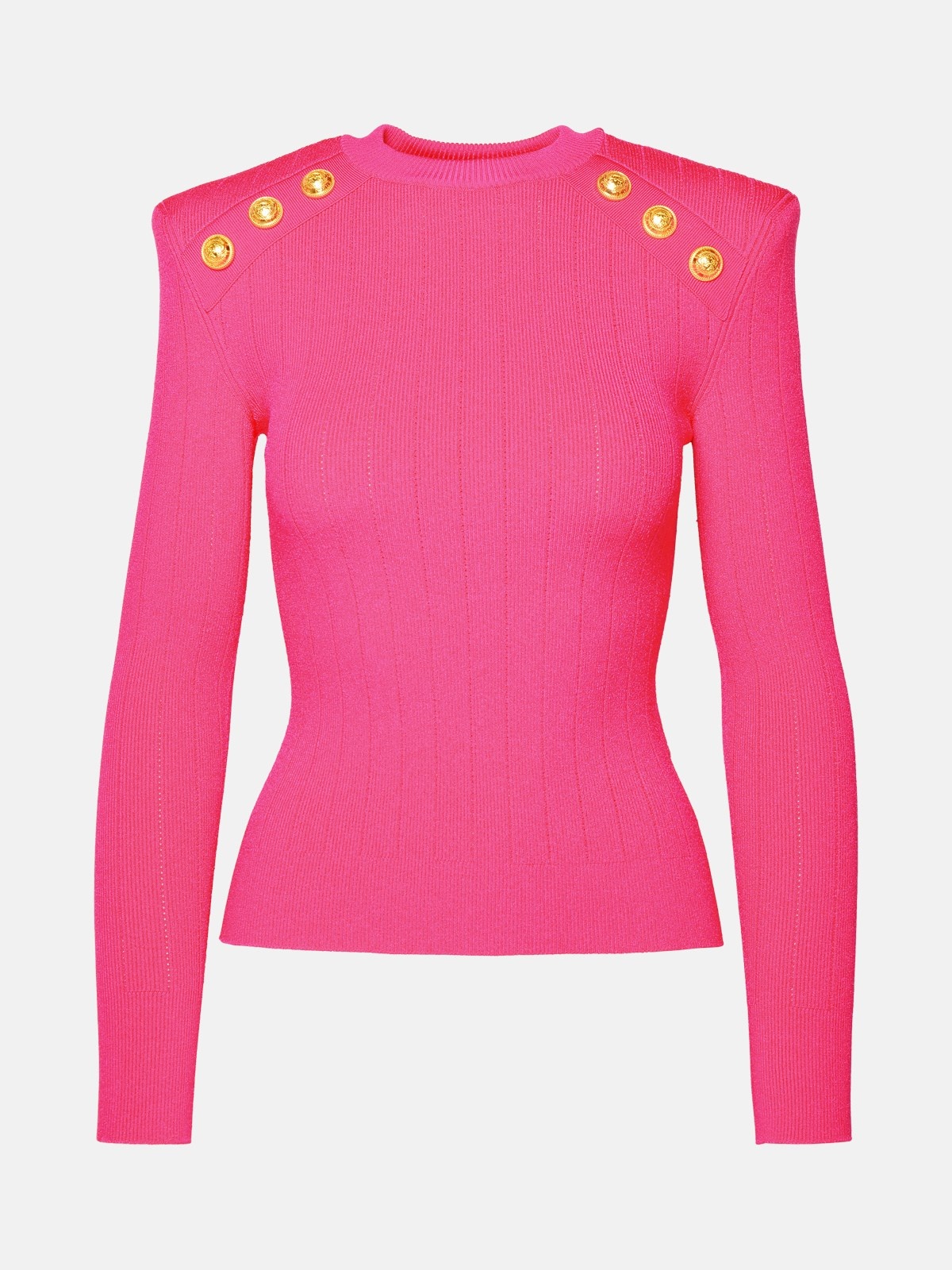 FUCHSIA VISCOSE BLEND SWEATER - 1