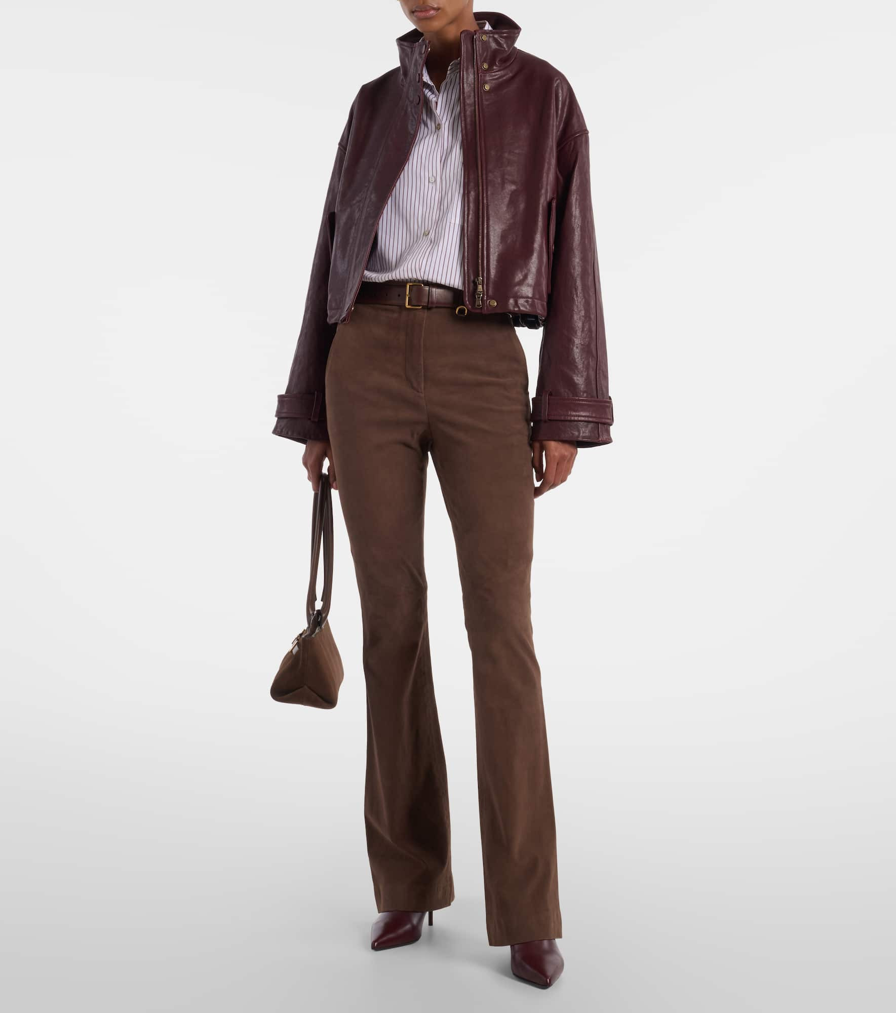 Bateman cropped leather jacket - 2