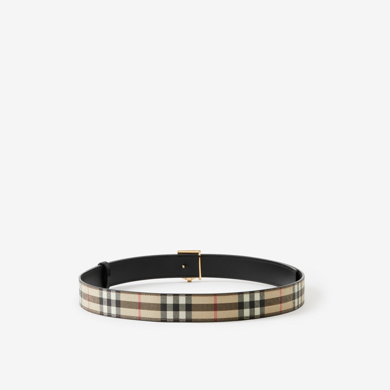 Burberry Reversible Monogram Motif Vintage Check Belt outlook
