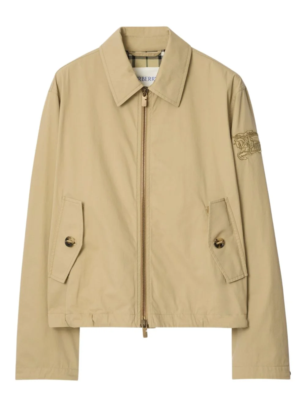 logo-embroidered jacket - 1